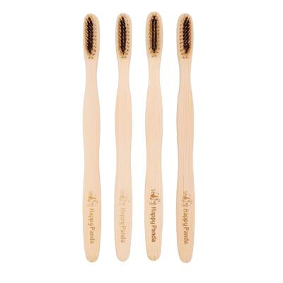 China Custom Bamboo Toothbrush Highly Demanded Disposable Products Wholesale Bamboo Toothbrush With Custom Logo for sale