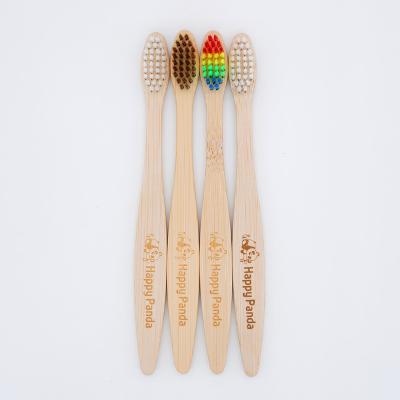 China China Children's Toothbrush Disposable Wholesale Custom Logo Kids Toothbrush Bamboo Toothbrush for sale