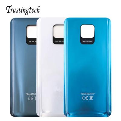 China Glass-Glass Back Glass For Xiaomi Redmi Note 9 pro 9S Battery Back Housing Cover Door Panel Case For Redmi Note 9S Battery Cover Replace for sale