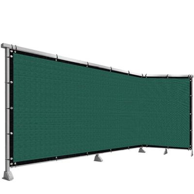 China Customer Demend Green Fence Privacy Screen Windscreen Cover Netting Mesh Fabric Cloth for sale