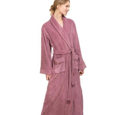 China Breathable Popular Winter Suit Printed Super Soft Luxury Fleece Bathrobe For Hotel for sale