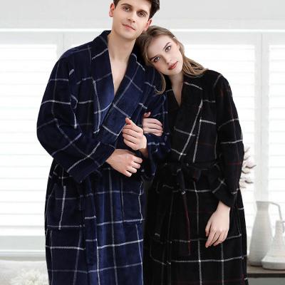 China QUICK DRY Western Cotton Flannel Jacquard Sublimation Factory Long Bathrobe Women for sale