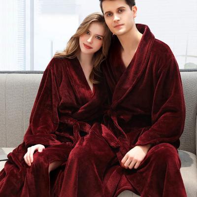 China Brand new design polyester wholesale QUICK DRY kimono adult women's long fleece bathrobe for sale