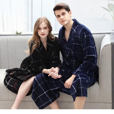 China Turkish Cotton Bathrobes Winter Sleepwear Flannel Unisex QUICK DRY Long Housecoat for sale