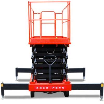 China Mobile Aerial Installation Skylift Manual Folding Electric Scissor Lift Aerial Work Platform for sale