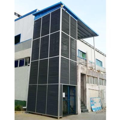 China Workshop Warehouse Guide Rail Chain Cargo Pallet Cargo Lift Platform Lifts Vertical Goods Lift for sale