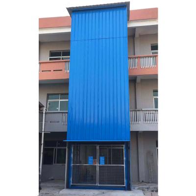 China Building material stores factory price chain loading dock equipment cargo lift goods lift machine for sale