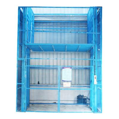 China Indoor and outdoor vertical platform workshop lift used guide rail cargo lift platform for goods for sale