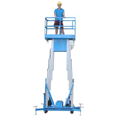 China Widely 14m Vertical Hydraulic Aluminum Electric Scissor Lift Table Work Man Cylinder Lift for sale