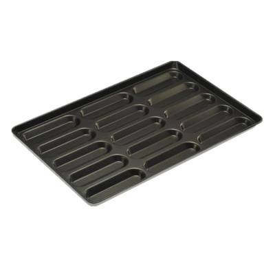 China Sustainable hot sale hot dog baking trays / non stick hot dog muffin pan for sale