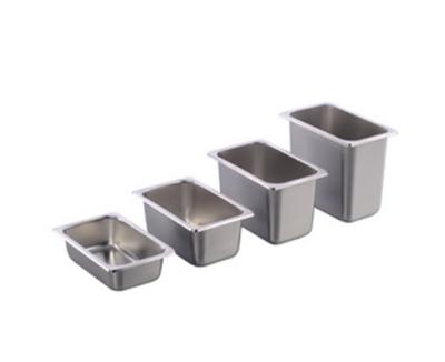 China 1/4 Gastronorm Stainless Steel Containers Stainless Steel / Gastronorm Pan for sale