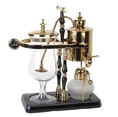 China Hotel new style Belgium antique coffee maker / gold siphon siphon coffee maker for sale