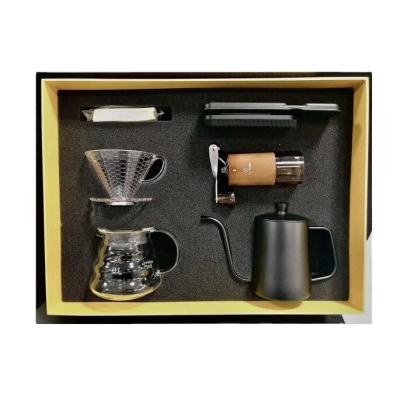 China Sustainable V60 Coffee Drip Set / Hand Drip Deluxe Coffee Sets for sale