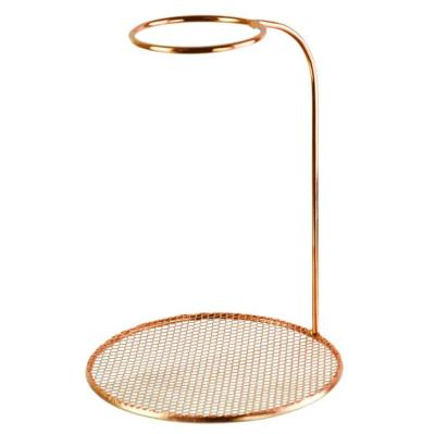 China Viable Stainless Steel Rose Gold Coffee Dripper Stand/Coffee Drip Holder for sale