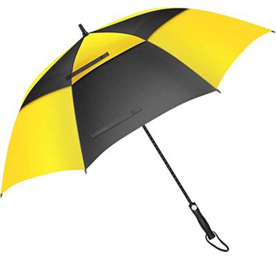 China Custom Large Size Windproof Personalized Luxuary Minimalist Double Layer Golf Umbrella for sale