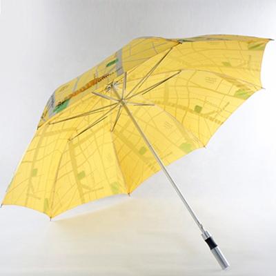 China China Factory 8k Golf Map Hanging Integral Windproof Umbrella With Vintage World Map for sale