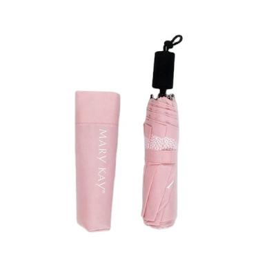 China Supplier Girlfriends Collection Pink Parasol Folding Folding Umbrella With Logo Prints for sale