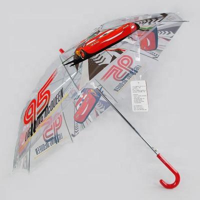 China Hanging Printing Machine Cartoon Car Printing Boys Automatic Open Umbrella For Kids for sale