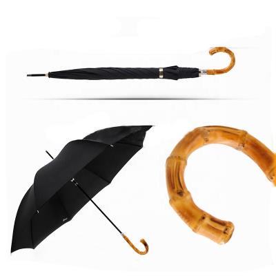 China Traditional High Quality Super Lightweight Windproof Umbrella With Bamboo Handle Umbrella For Gift for sale