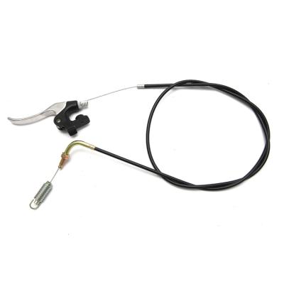 China Lawn Mower Scojet Snow Blower Front Brake Cable With Clutch Steel Wire Control Cable Galvanized PVC 33c Flexible Cable for sale