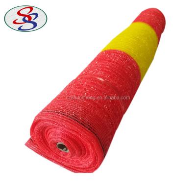 China Construction Safety Scaffolding Construction Barrier Orange Knitted Warning Safety Net for sale