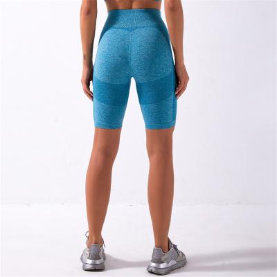 China Yolife Breathable Seamless Gym High Waist Short Jogging Running Shorts Women Push Up Gym Compression Sports Shorts for sale