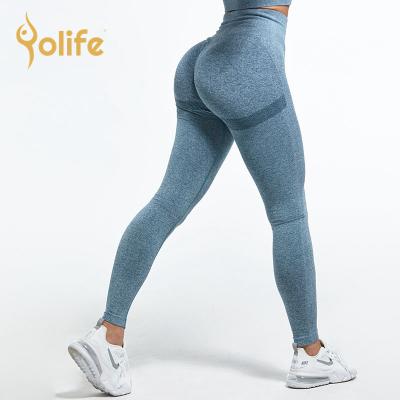 China Breathable High Waist Seamless Yoga Pants Bubble Butt Lift Sport Gaiters Gym Fitness Compression Tights Workout Pants for sale