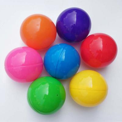 China Durable Multicolor Plastic Capsule Ball Shell Kids Toys Empty Egg Capsule Toys For Vending Machine for sale