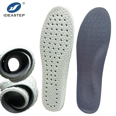 China Ideastep Wholesale High Elastic Custom Breathable Comfort Running Sports Shoe Insole Heels Pads Cushion Latex Insole For Shoes for sale