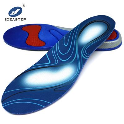 China ideastep flexible and comfortable hotselling custom logo comfort gel pad pain relief cushioning sport best cushioning PU shoe insole for sale