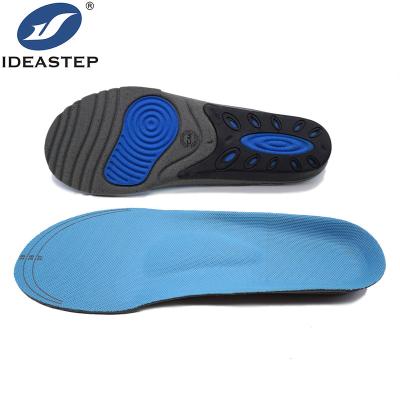 China Provide medium arch and low arch support Ideastep high arch hotselling gel field cushioning pain relief sport best custom logo comfort cushioning PU shoe insole for sale