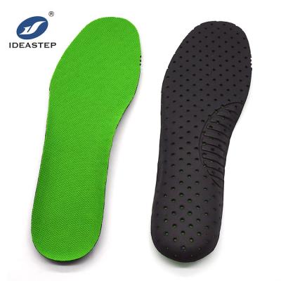 China Promotional Cheap Wholesale Slightly Contoured Perforated Design Ideastep Eva Insole Soccer Shoes Breathable Insole for sale