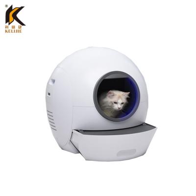 China Sustainable Automatic Intelligent Cat Toilet Box Self-cleaning Cat Litter Box Cat Toilet Box for sale