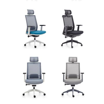 China Full Rotation Mesh Office Chair For Office Comfortable High Back Chair Commercial Space for sale