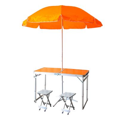 China New Portable Folding Camping Picnic Table 2022 Model Foldable With Seats Chairs And Umbrella Hole For Outdoor for sale