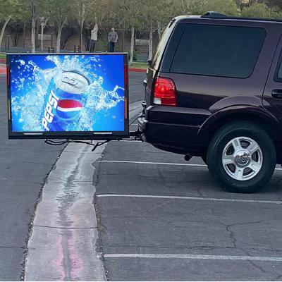 China Commercial Advertising AD P6 Trailer Hitch Truck LED Mobile Billboard Mobile Outdoor LED Billboard Digital LED Screen Board Billboard Sign for sale