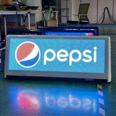 China P5 Roof Top LED Screen Display Waterproof Full Color Taxi Top Brightness Radio 4G GPS Radio LED Display Taxi Top Advertising Billboard Video Sign for sale