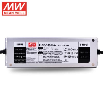 China LED Lighting Medium Well ELG-75-C 100U 150 200 240 ELGC-300 Constant Power Mode DMX Power Supply Cast LED Driver For Lighting for sale