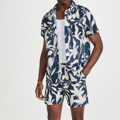 China QUICK DRY QUICK DRY OEM Shorts Set For 2022 Summer New Style Custom Design Men Shorts Men Printed Two Piece Set for sale