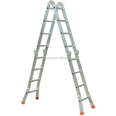 China Lightweight Aluminum Folding Ladders Safety Easy Adjustable Carry Compact Folding Stairs Super Step Ladder for sale