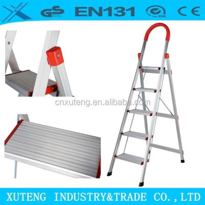 China Strong Built Collapsible 5 Steps Stairs Speed ​​Aluminum Agility Folding Ladders Anti Rust Wide Rung Ladder for sale