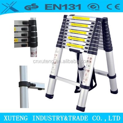 China Attic Telescopic Electric Automatic Folding Telescopic Ladder Stools Decorative Bamboo Ladder Step Ladder for sale