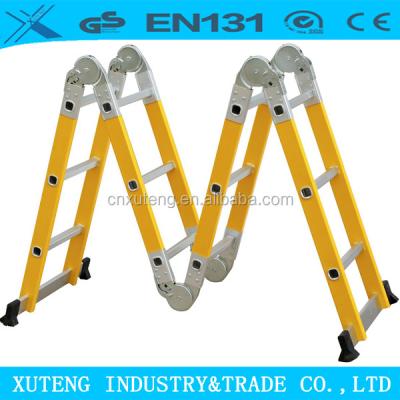 China Universal Folding Ladders Agility Gear Folding Strong Fiberglass Built Step Ladder for sale