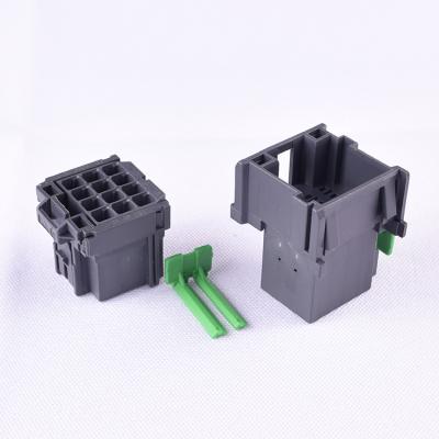 China Waterproof XF MCP 2.8mm 1-967627-5 Amp Housing With Locker Gray Open 12 Pin Automotive Car Connector for sale