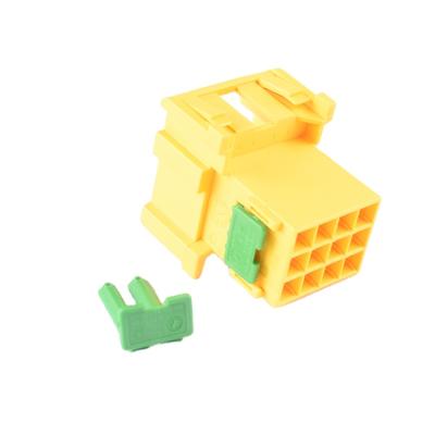 China Waterproof 1-967627-2 China Supply Yellow Unlock 12 Pin Automotive Electrical Plug Types for sale