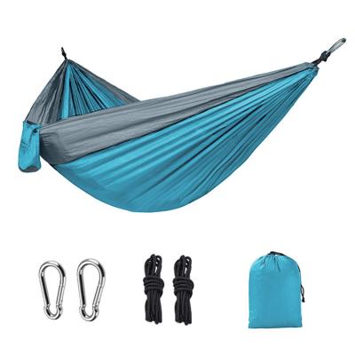 China New Comfortable Outdoor Camping Hanging Folding Knit Outdoor Hammock Hammock Bed for sale