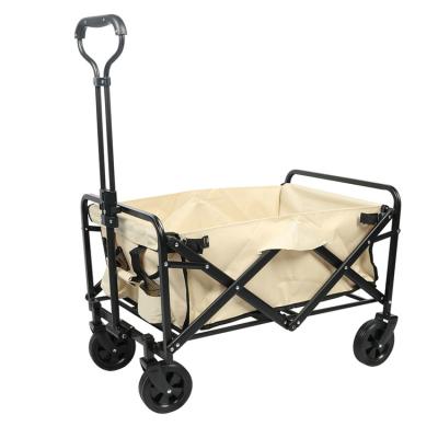 China Easy Folding Beach Cart With Wheels Outdoor Camping Folding Beach Cart Utility Cart Folding Utility Cart All Terrain for sale