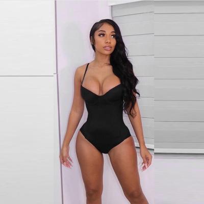 China Shapewear Neck Overalls Waist Trainer Breathable Bodysuit Full Bodysuit Slim Round Seamless Tummy Control Tops Shapewear Overalls for sale