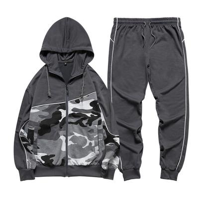 China Fashion Breathable Jogger Camouflage Set Two Piece Set Track Pants Men's Casual Tracksuit With Pockets High Quality for sale