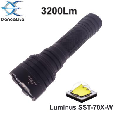 China Backup Emergency C8 Plus (C8+) 21700 Powerful LED Hunting Flashlight SST-70 3200Lumens Linterna Torch for sale